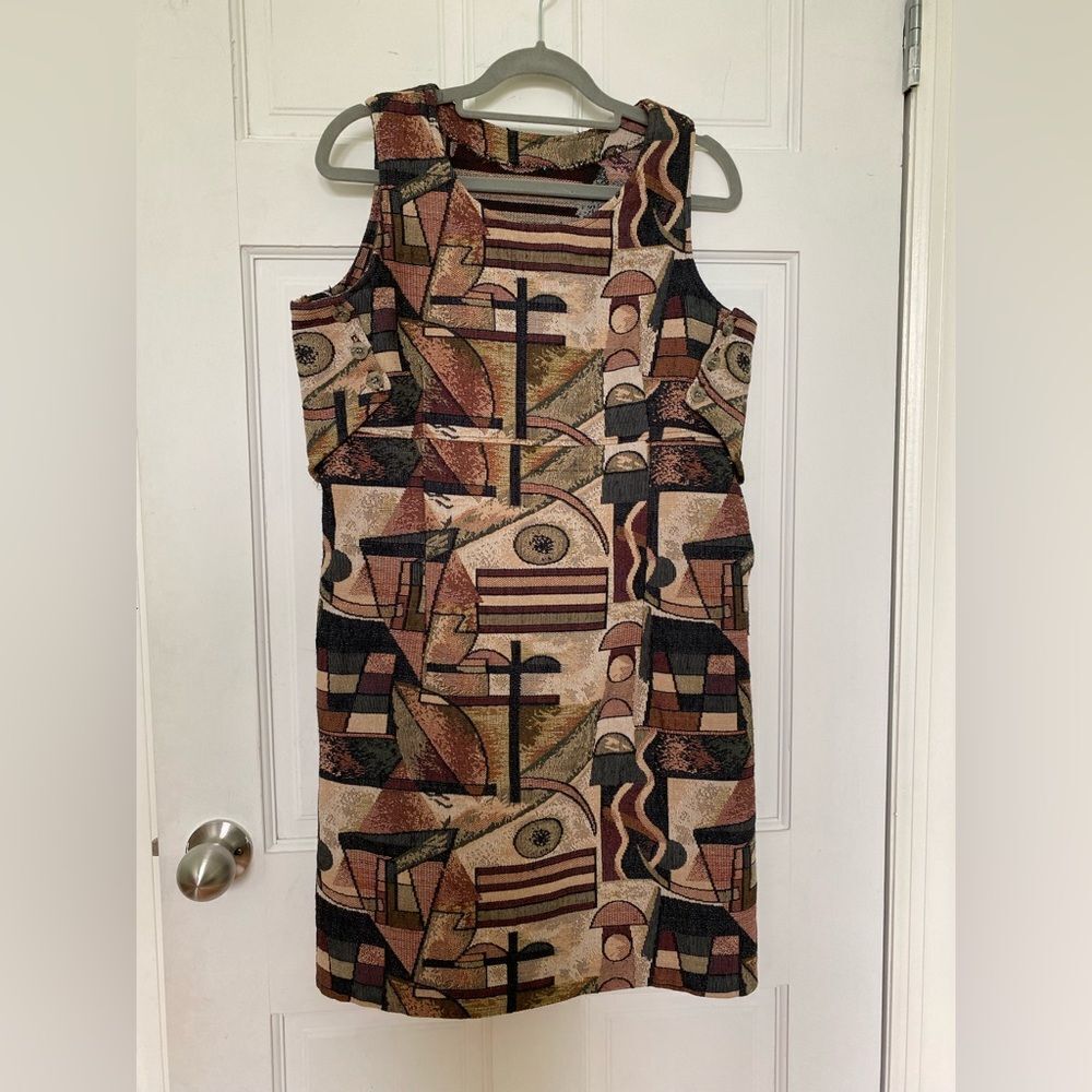 90s Tapestry Shift Dress